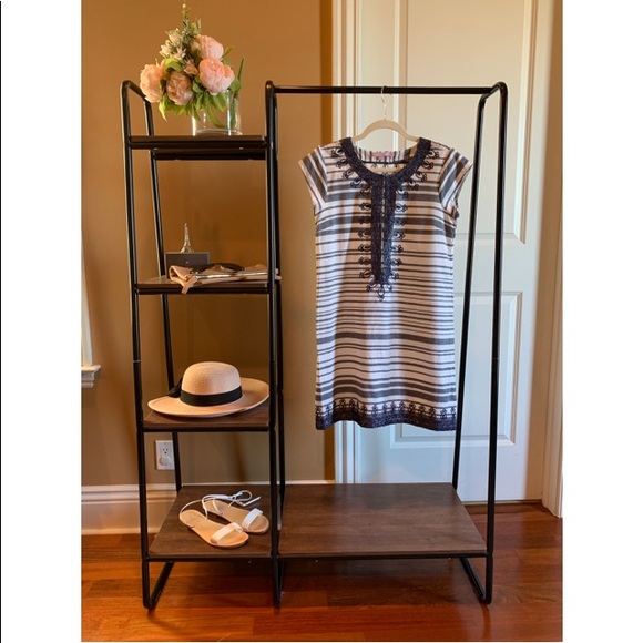 Calypso St. Barth Embellished Striped Dress, XS - Picture 2 of 8